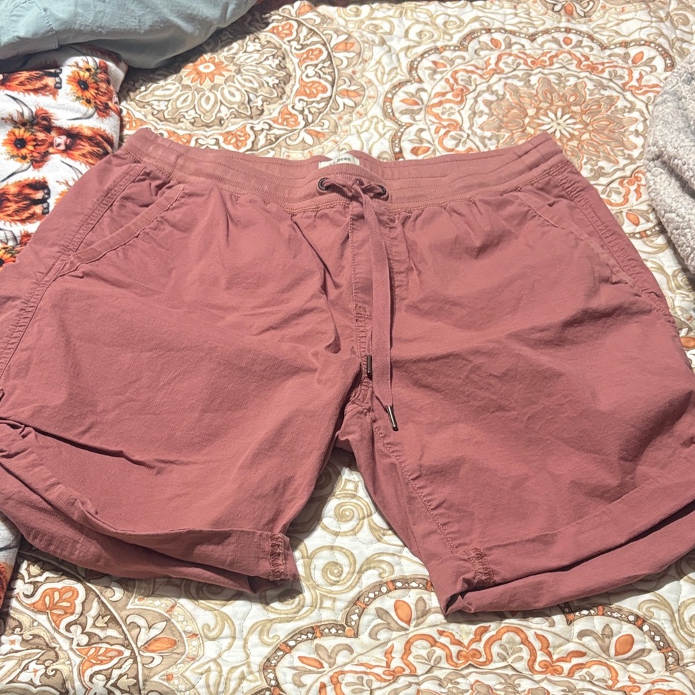 L.L. Bean Drawstring Casual Shorts - Dusty Rose